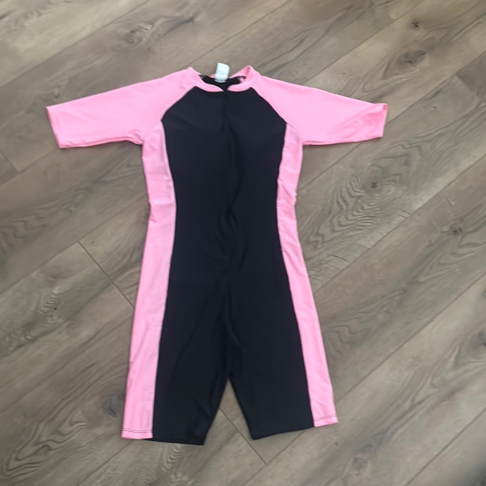Women’s Pink and Black Swim Suit